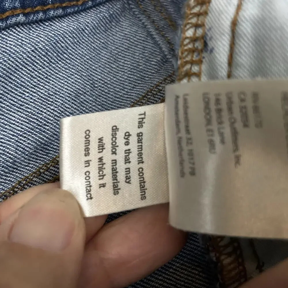 PILCRO Flare Jeans Size 31 Blue High Rise Hippie Bell Bottoms Stretch Festival